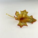 Load image into Gallery viewer, Small Yellow Blown and Sculpted Glass Leaf 2302
