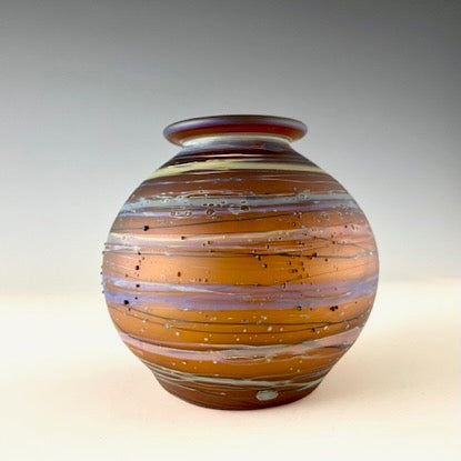 Dark Amber Bud Vase 2301