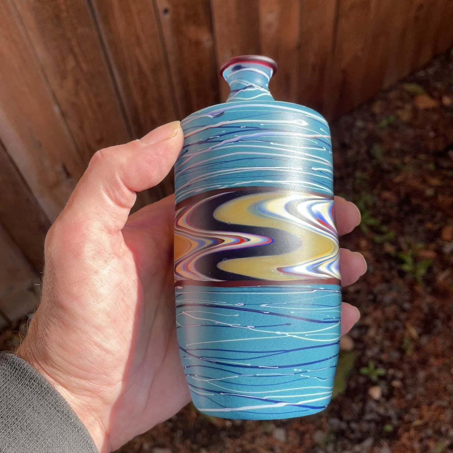 Blue Spruce Incalmo Vase 2302