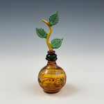 Load image into Gallery viewer, Small Yellow Stoppered Bottle 2502
