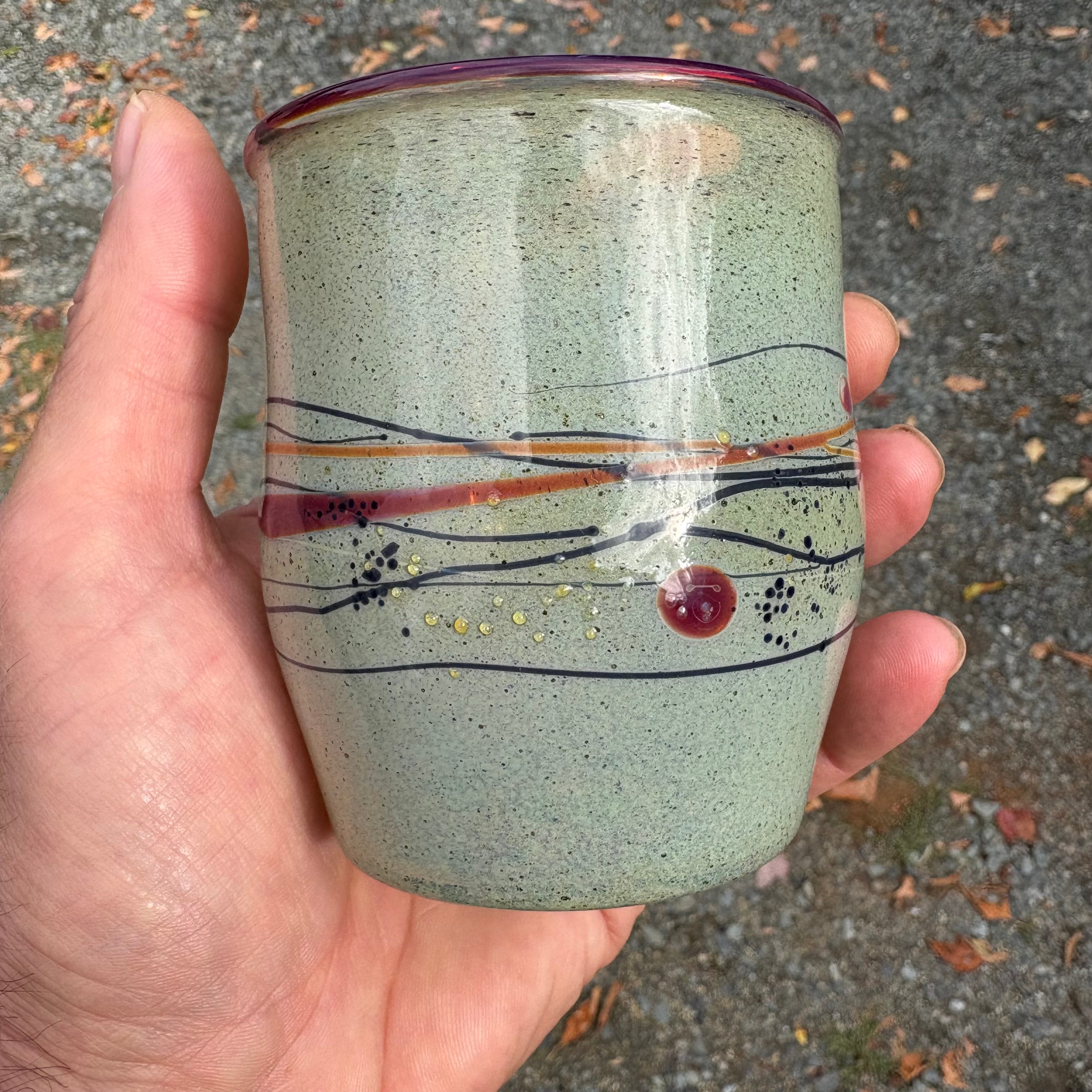 Mystery Adventurine Handblown Cup 2501