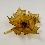 Load image into Gallery viewer, Yellow Blown and Sculpted Glass Leaf 2524
