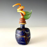 Load image into Gallery viewer, Small Cobalt Blue Stoppered Bottle 2319
