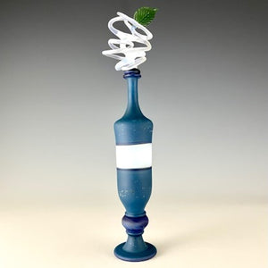 Blue and Ghost White Incalmo Branch Bottle 2302