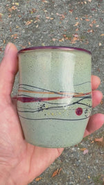 Load and play video in Gallery viewer, Mystery Adventurine Handblown Cup 2501

