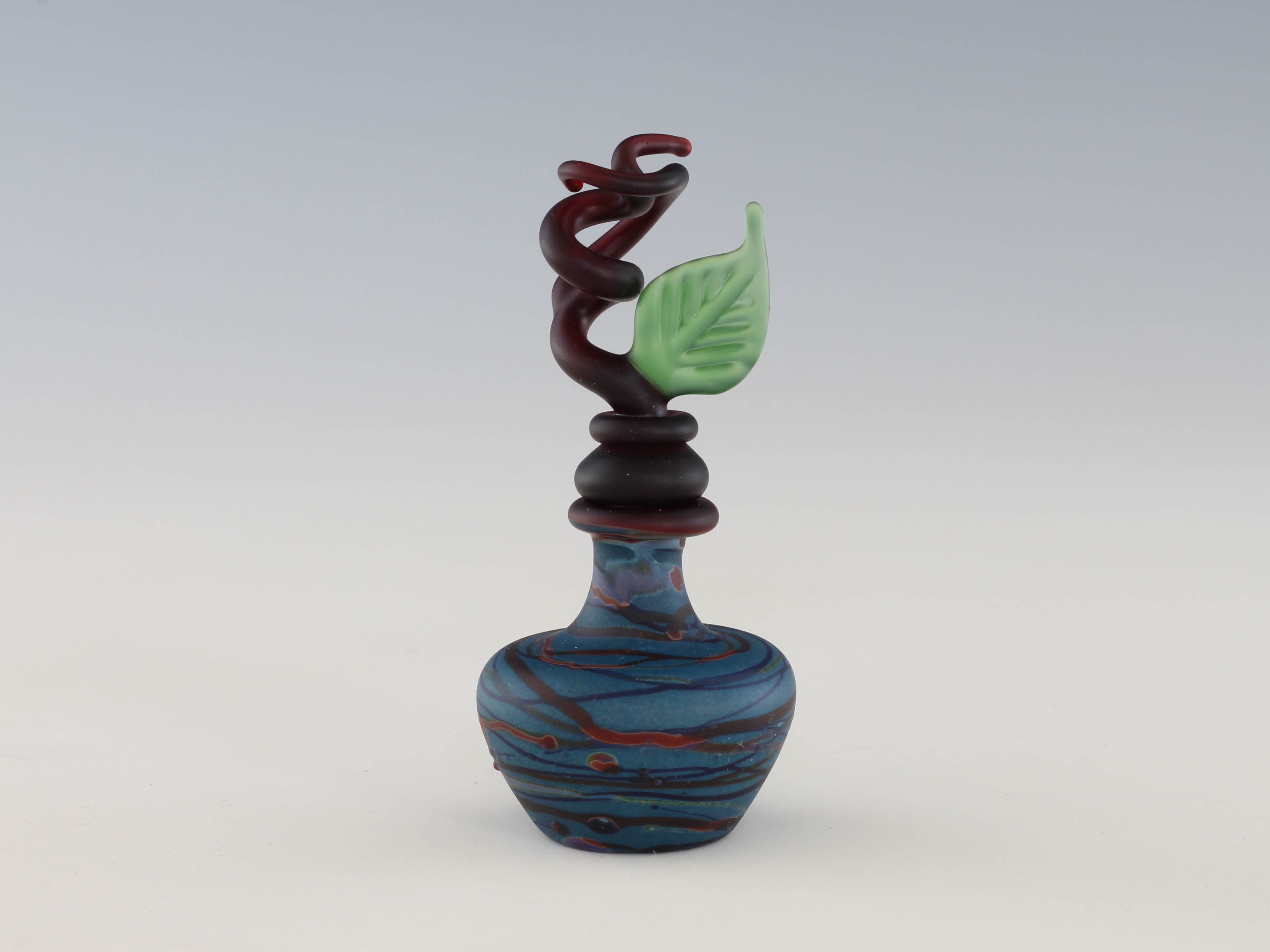 Small Blue Stoppered Bottle 2204