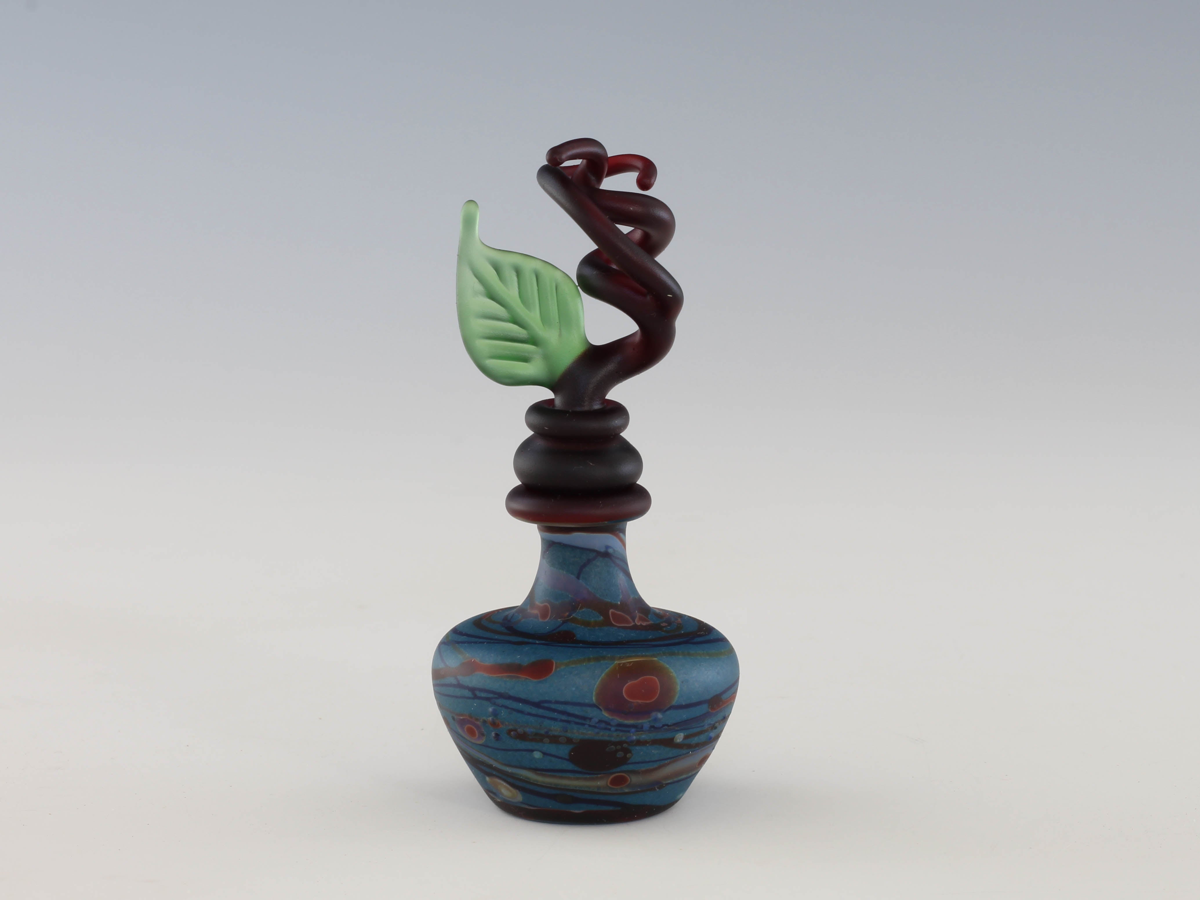 Small Blue Stoppered Bottle 2204